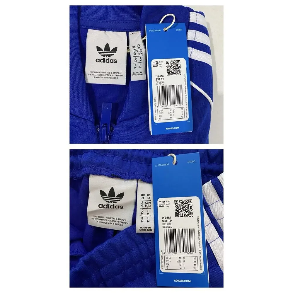 Adidas Originals Superstar Tracksuit Semi Lucid Blue White Size M